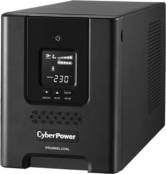 Produktbild Cyberpower PR3000ELCDSL 3000VA/2700W 36M Garantie Vorab Austauschservice deutsche Software VMWARE ready deut... (3000 VA, 2700 W, Line-Interaktiv USV)