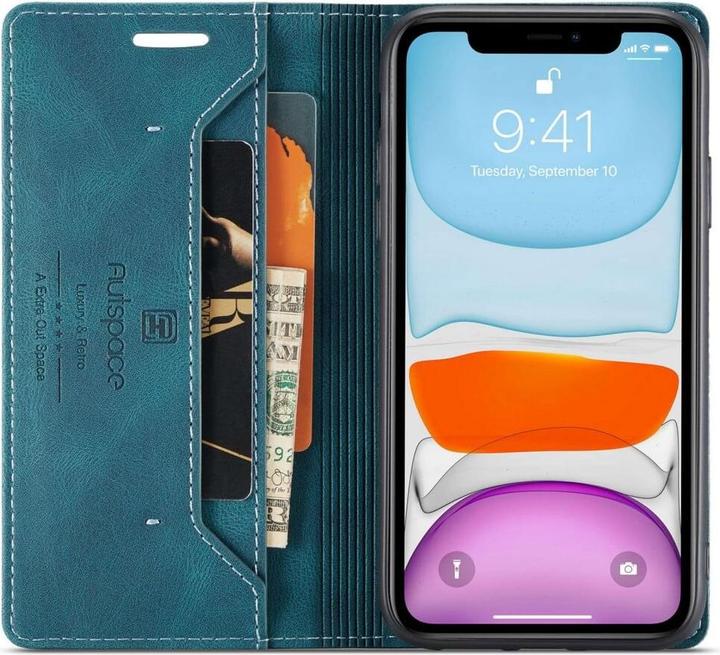 Immagine prodotto Cover-Discount iPhone 11 Pro - Custodia Vintage Flip Cover turchese (Apple iPhone 11 Pro)