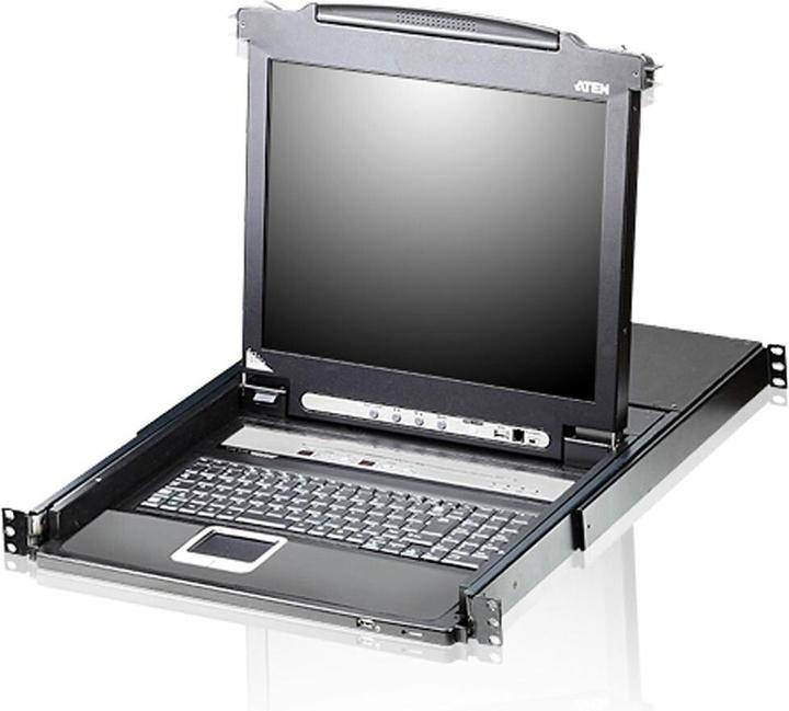 Immagine prodotto Aten CL5708N FR Switch KVM 8 porte 19" LCD a binario singolo (PS/2-USB VGA) Layout FR