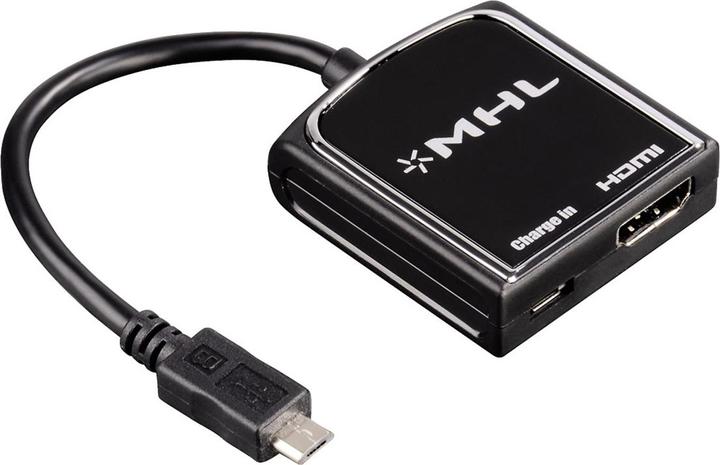 Actual product image Hama high-definition link (Micro USB, HDMI (type A))