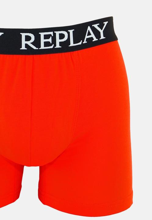 Actual product image Replay Trunk BOXER Style 01/C Basic Cuff Logo im 3er Pack (XXL, pack of 3)