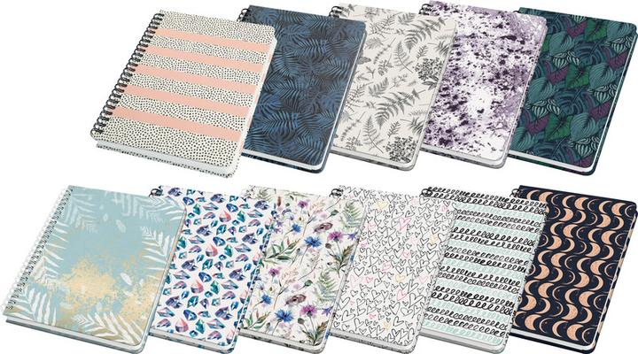 Actual product image Jolie Spiral notebook (168 x 215 mm, Checked, Hardcover)