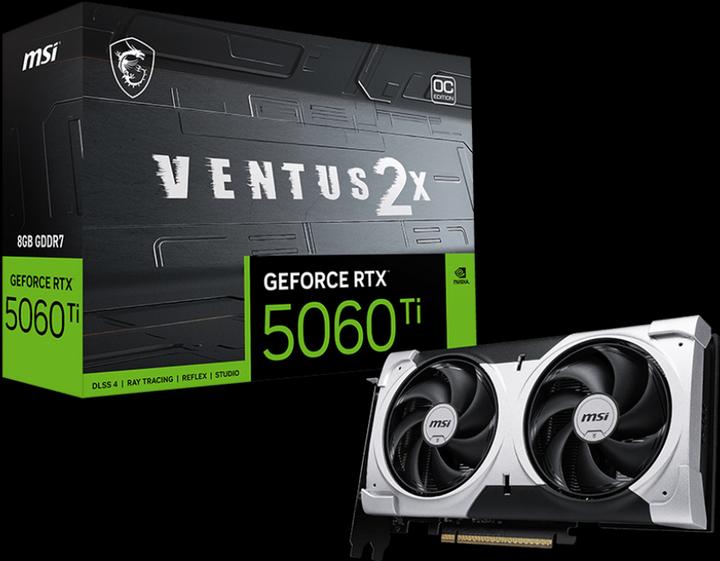Produktbild MSI GeForce RTX 5060 Ti 8G VENTUS 2X OC PLUS (8 GB)