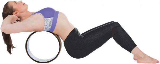 Actual product image Gymstick Yoga Wheel with cork surface