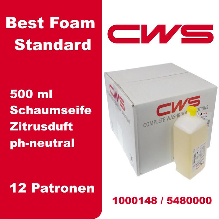 Immagine prodotto CWS Sapone in schiuma, conf. da 12 flaconi da 0,5 l, standard, giallo. (Sapone liquido, 500 ml)