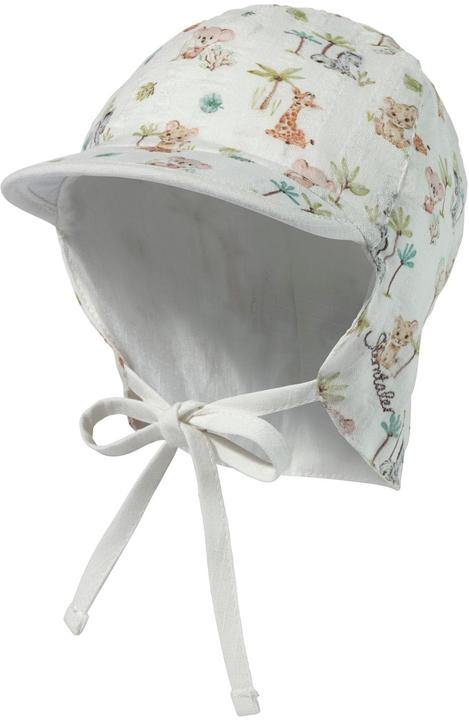 Sterntaler Sommermütze mit Nackenschutz Tierbabys Ecru Gr. 49 (49)