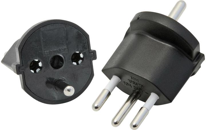 Actual product image Steffen Fix adapter (Type 12, CEE 7/7)