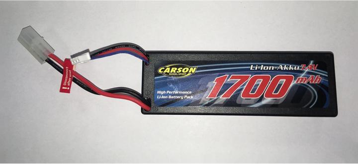 Produktbild Carson LiPo Pack Li-Ion Akku 7,4V/1700 mAh (7.40 V, 1700 mAh)