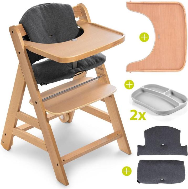 Produktbild Hauck Hochstühle Hochstuhl Alpha Move Natur - im Sparset inkl. (Hochstuhl)