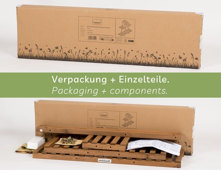Actual product image Needs&Wants Blumenregal "Bloomy2" mit 3 Etagen, Fichte (braun)