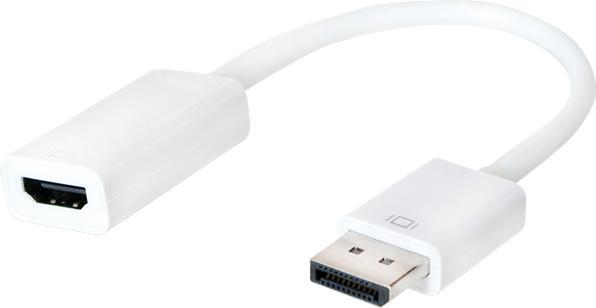 Immagine prodotto JTI Adattatore da DisplayPort a HDMI, bianco (18 cm)