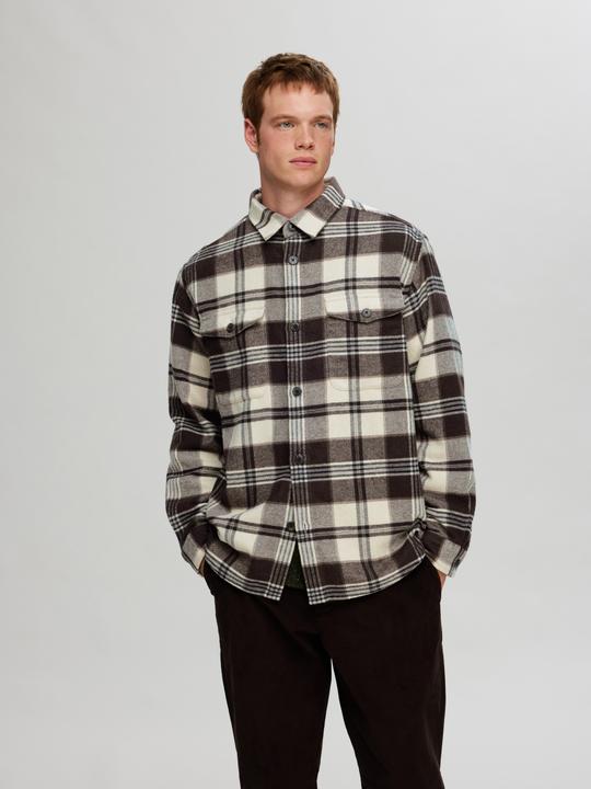 Actual product image Selected Homme Plaid overshirt (L)