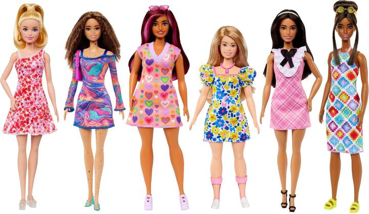 Immagine prodotto Barbie Bambola fashionista con sindrome di Down con un vestito a fiori