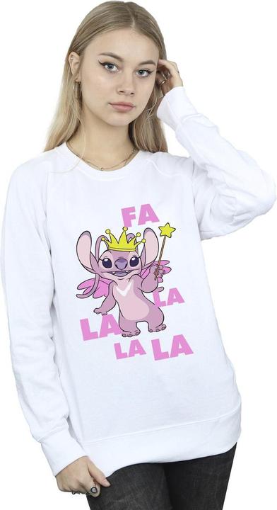 Actual product image Disney Womens/Ladies Lilo & Stitch Angel Fa La La Sweatshirt (3XL)