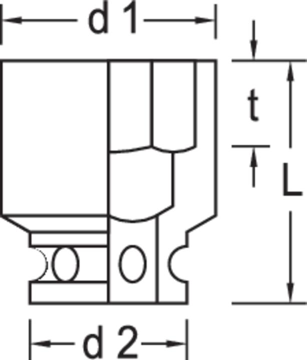 Actual product image Gedore K 19 30 Power screwdriver bit 1/2" hexagon 30 mm (30 mm)