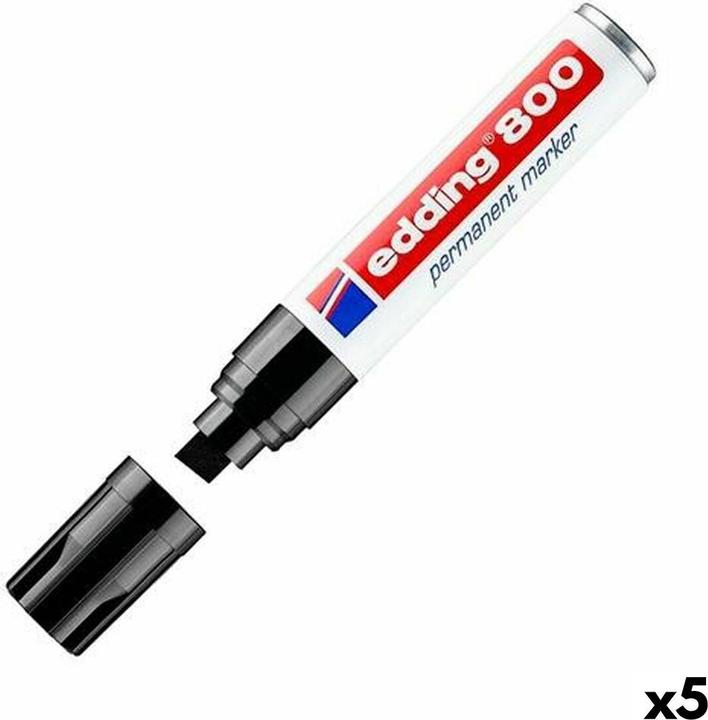 Actual product image Edding Permanent marker 800 (Black, 12 mm, 5 x)
