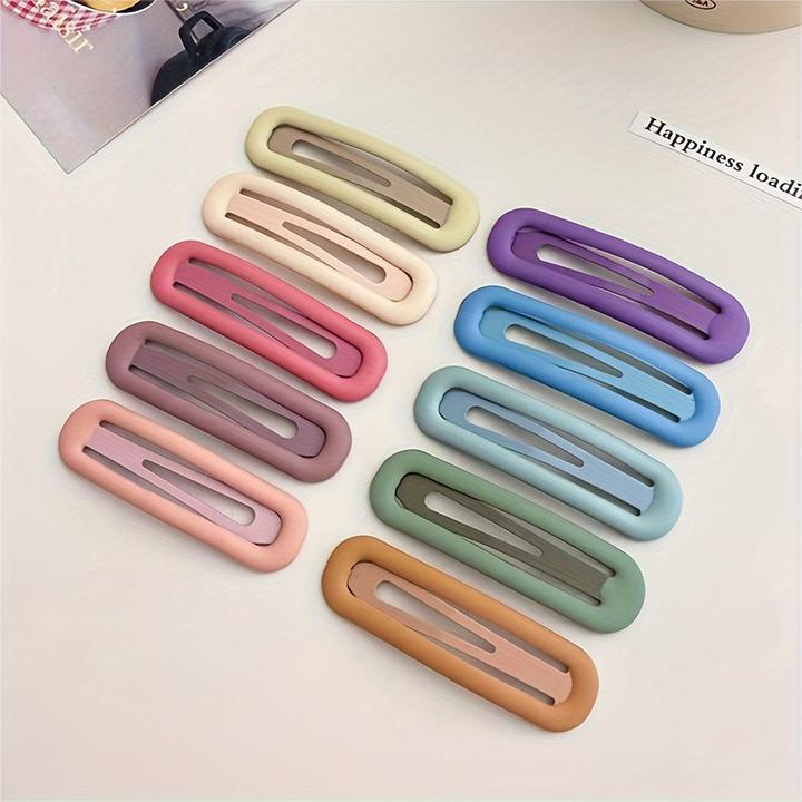 Actual product image Activity Board 20 pieces/random colour clips, matt oil sheen, cute and cool hair clips, including (20 pcs.)