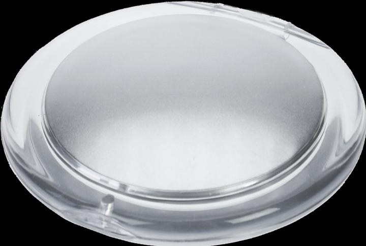 Actual product image Acrylic/silver pocket mirror with 7x magnification, Ø 8.5 cm