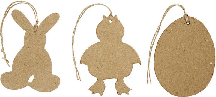 Creativ Company Appendino 6 pezzi, Marrone (6 x, 10 x 10 cm)