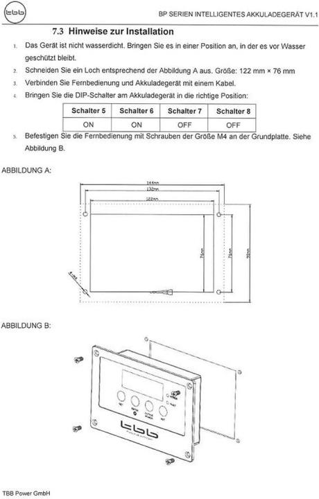 Produktbild TBB Power LCD Batterie-Computer inkl. 3 m Kabel
