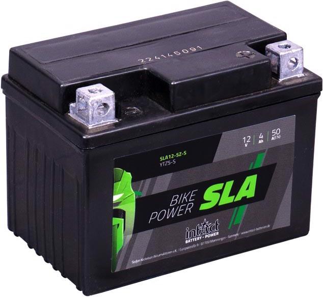 Intact SLA12-5Z-S Bike-Power GEL 4Ah Motorradbatterie (DIN 50314) YTZ5S, YTX4L-BS (12 V, 4 Ah, 50 A)