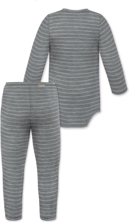 Immagine prodotto Normani Body avvolgente baby merino a maniche lunghe "Kaitaia" e pantaloni baby merino "Silverdale" - 9625 (86)