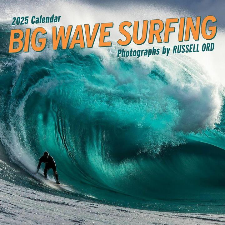 Big Wave Surfing Wall Calendar 2025 (Hardcover, English)