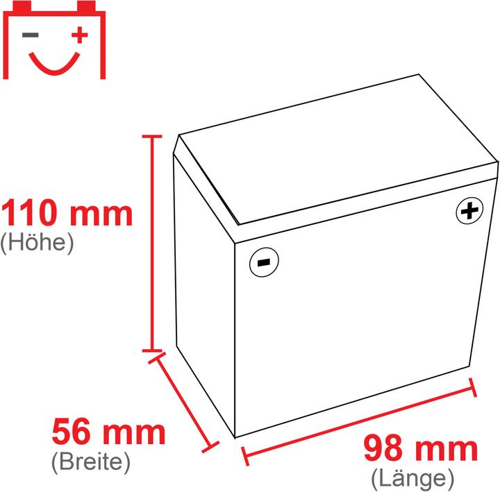 Produktbild Intact 6N6-3B Bike-Power Classic Motorradbatterie (DIN 00611) (6 V, 6 Ah, 30 A)