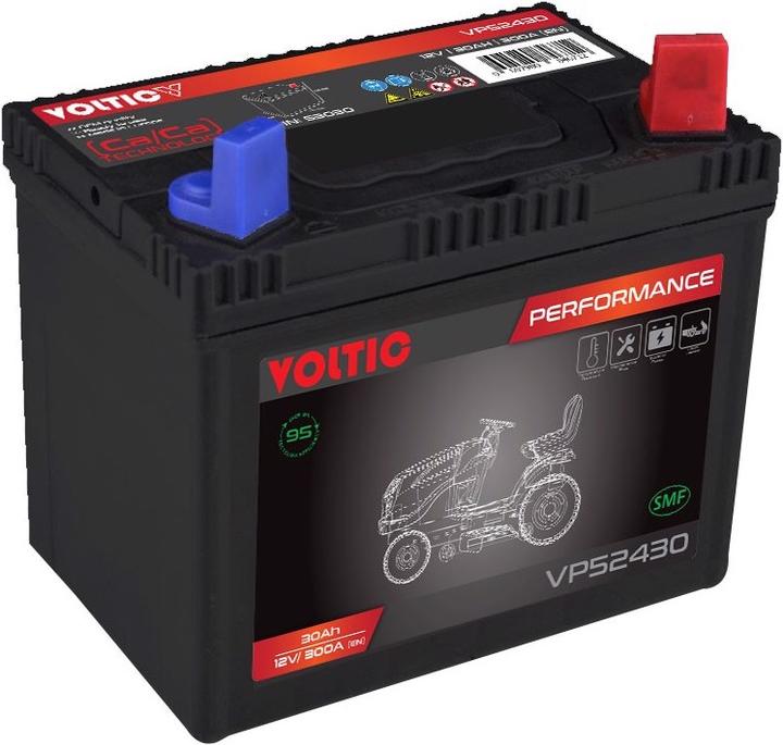 Voltic Lawn tractor battery performance (DIN 53030) SMF (12 V, 30 Ah, 300 A)