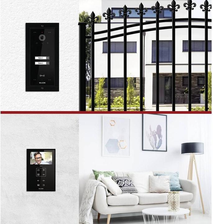 Immagine prodotto Bellcome Videocitofono ELECTRA cablato set completo nero (Cablato)