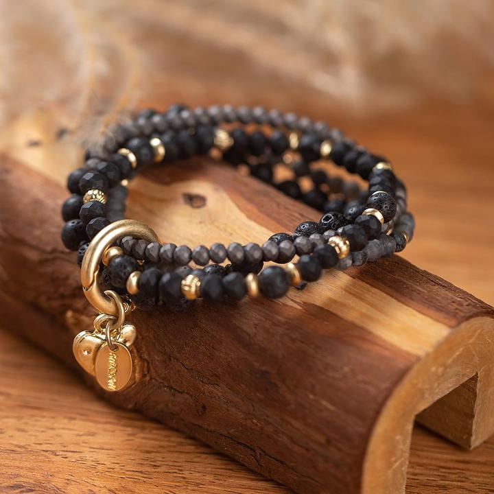 Produktbild Andreani Armband mit echten Steinen, Lava (80 cm, Steine)