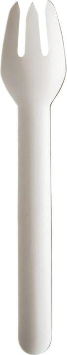 Actual product image Papstar Paper forks "pure", length: 155 mm, white, 100 pcs. (100 x)