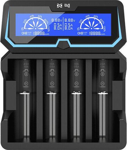 Actual product image Xtar Battery charger for X4 18650 AA AAA cells Ni-MH Li-Ion 4 places (1 pcs., 12650, 13500, 13650, 14500, 14650, 16340, 16650, 17335, 17355, 17500, 17650, 17670, 18350, 18490, 18500, 18650, 18700, 20650, 21700, 22650, A, AAA, AA, Sub-C, Battery + charger)