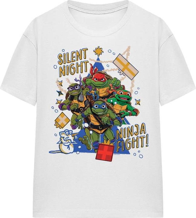 Produktbild Teenage Mutant NT Silent Night Ninja Fight TShirt weihnachtliches Design (M)