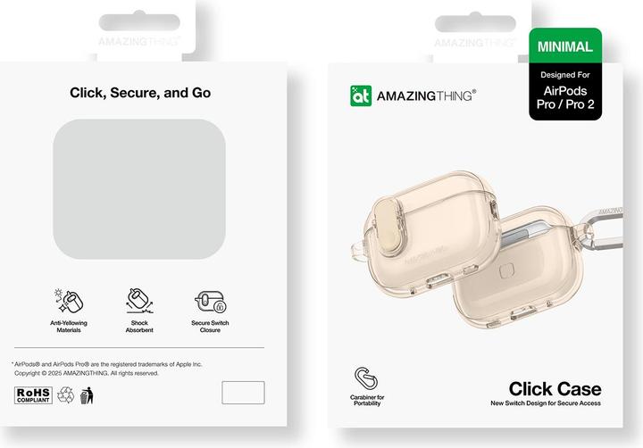 Produktbild Amazingthing Minimal Case für AirPods Pro 2 – Wüste (Kopfhörer Tasche)