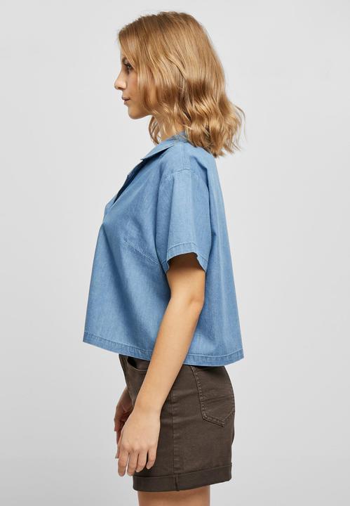 Produktbild Urban Classics Ladies Light Denim Resort Shirt (3XL)
