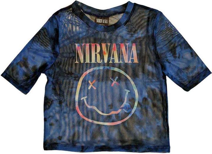 Produktbild Nirvana Pastel Happy Face Crop Top (Girlie) (M)