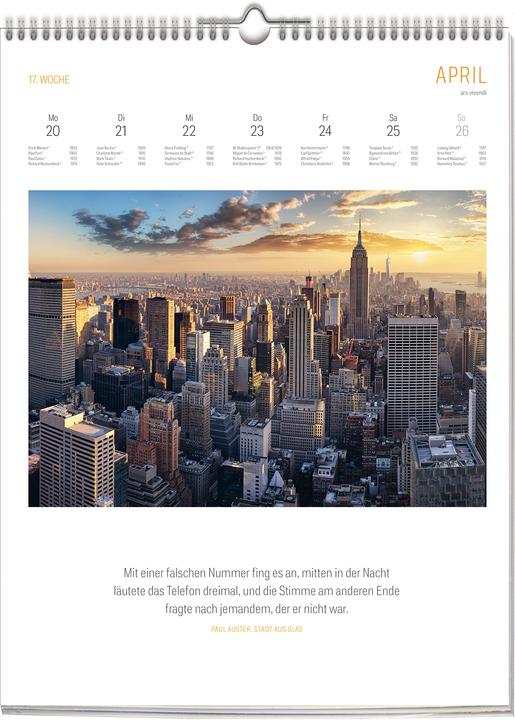 Produktbild Literatur Kalender 2026 (Deutsch)