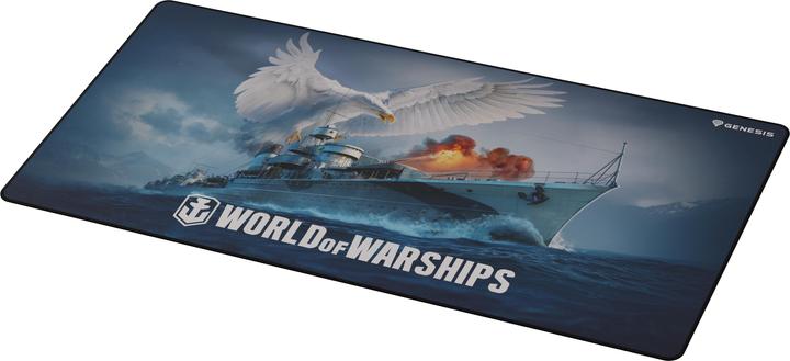 Image du produit Genesis Tapis de souris NATEC carbone 500 Maxi World of Warships 900x450mm