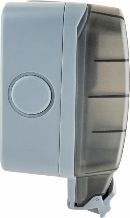 Actual product image Schwaiger Outdoor socket outlet IP66 2-gang Schuko flush-mounted socket outlet