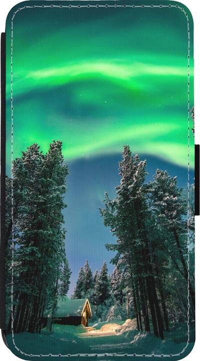 Actual product image PhoneLook Cover Wallet black Winter 22 Northern Lights (Apple iPhone 13 mini)