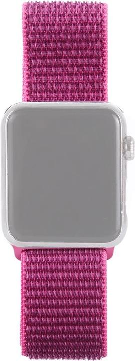 Produktbild Cover-Discount Apple Watch 42 / 44mm - Nylon Armband mit Klettverschluss violett (42 mm, 44 mm, Nylon)