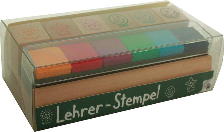 Actual product image Trendhaus Teacher stamp set wood