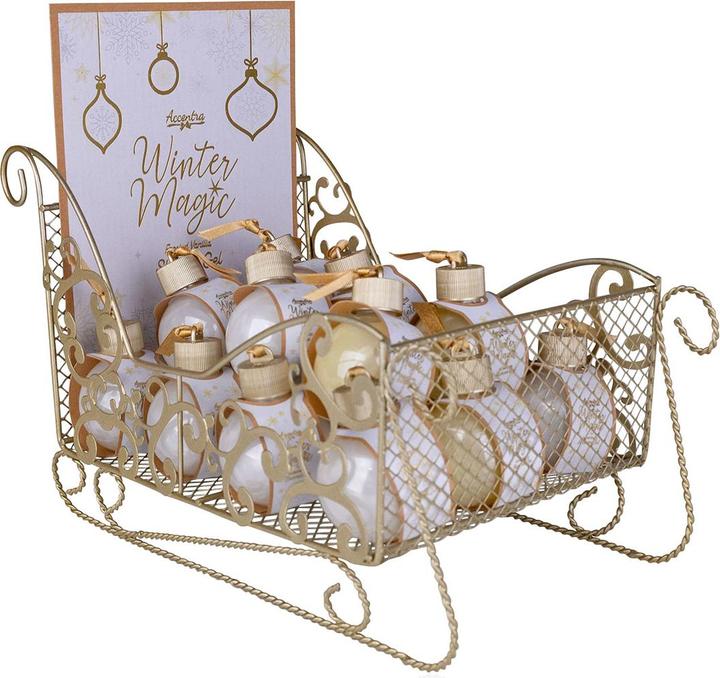 Accentra Duschgel WINTER MAGIC, im dekoartiven Schlitten- Display (60 ml)