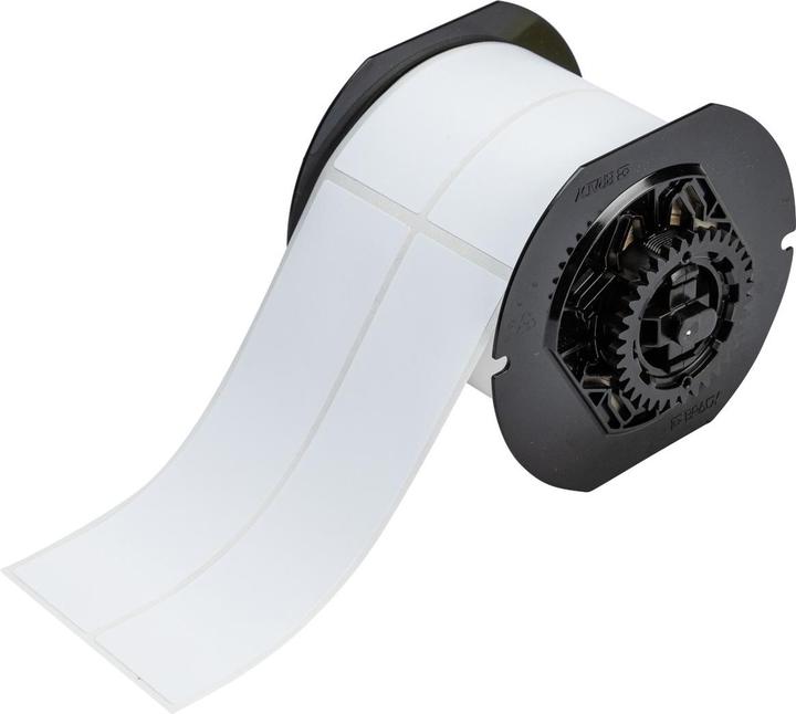 Immagine prodotto Brady B33-328-499, tessuto di nylon, bianco, opaco, 38,10 x 152,40 mm, permanente, 2 corsie (300 E.)