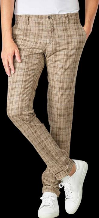 Mason's Torino Style Chino Slim Fit Karo Beige