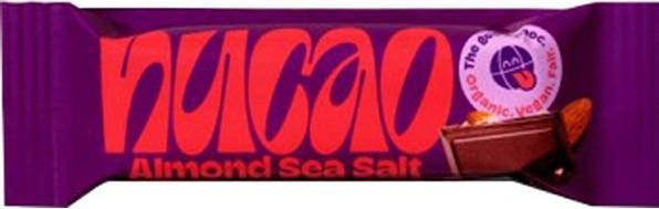 Actual product image Nucao Chocolate bar vegan Almond Sea Salt (33g) (36 g)