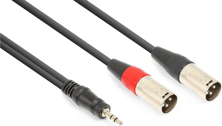 Actual product image Vonyx CX322-1 XLR 3 pole, male - 3.5 mm jack 1.5 m (1.50 m, 3.5mm jack (AUX), XLR)