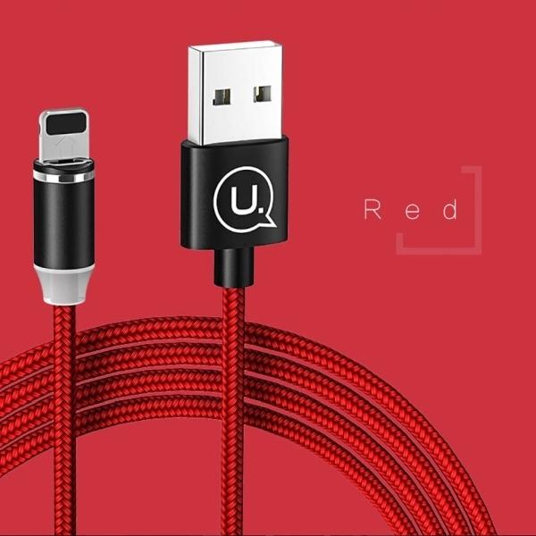 Image du produit Usams Câble USB-A - lightning, 1 m rouge (63738-uniw) (1 m, USB 2.0)