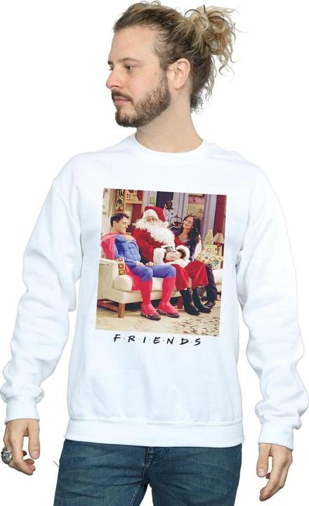 Actual product image Friends Mens Superman And Santa Sweatshirt (S)